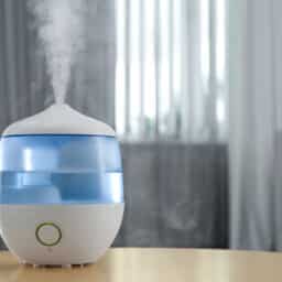 Close-up view of a humidifier