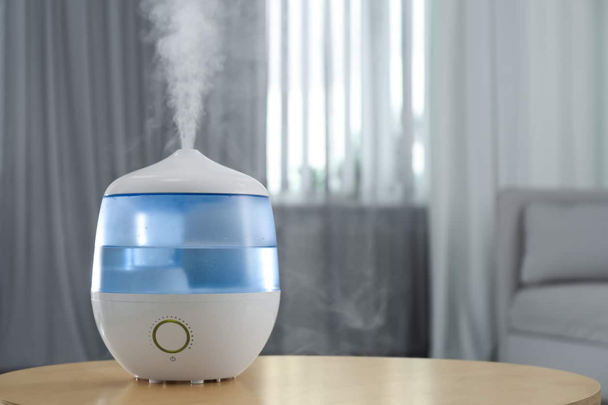 Close-up view of a humidifier.